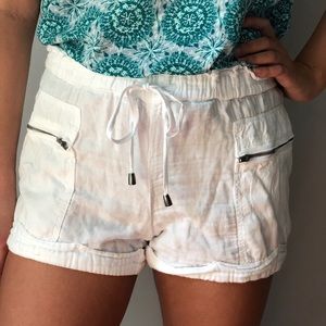 White linen Splendid shorts